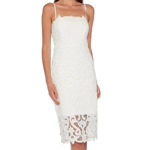 Bardot Lina Lace Sheath Dress - White - Size XL